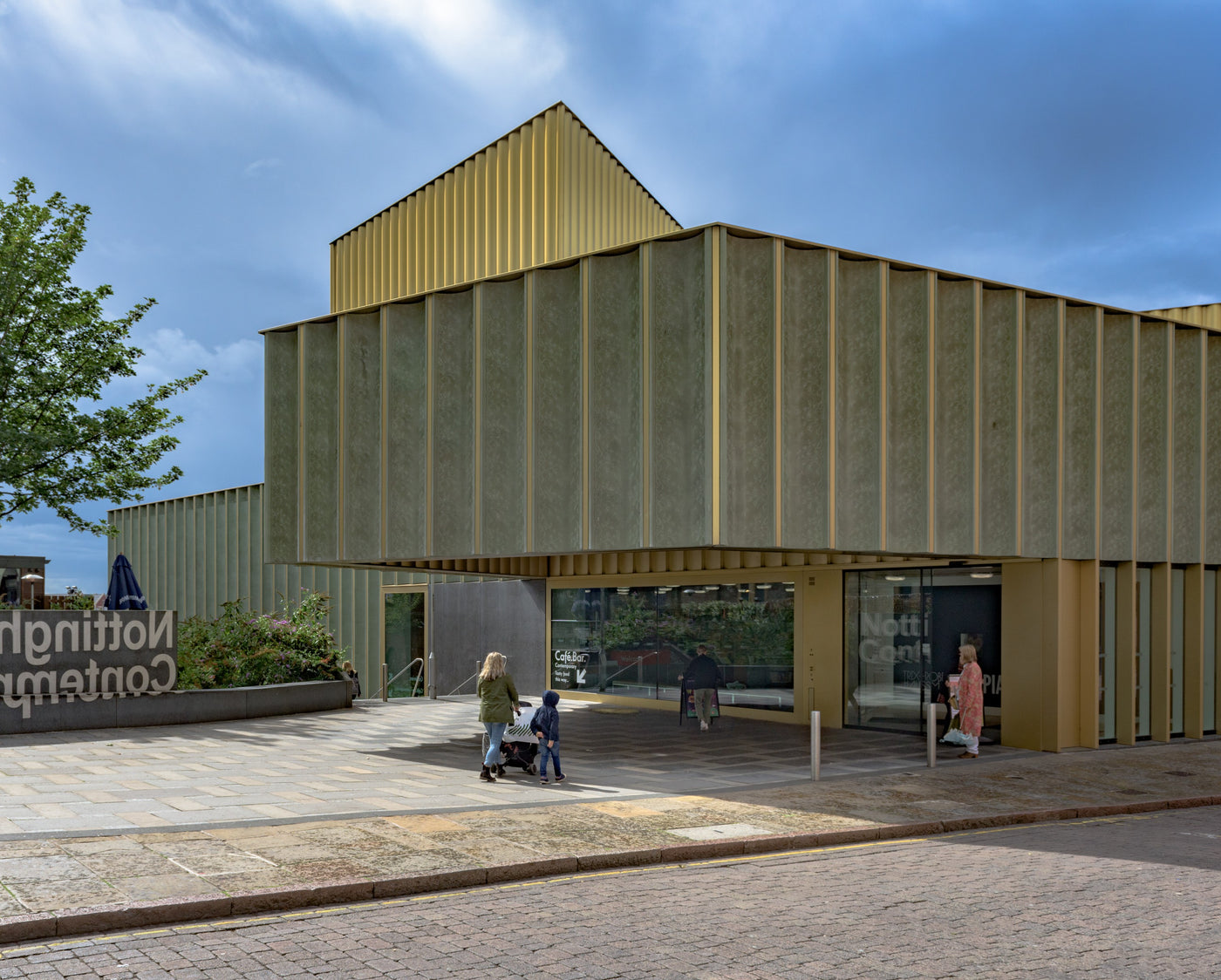 Exterior view of Nottingham Contemporary's building - from street view. 